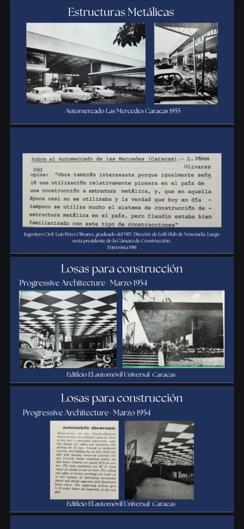 Una de las fotografías para observar los acabados de distintas construcciones de la empresa Creamer y Denis S.A.
