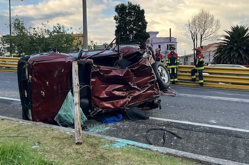 Autopista General Rumiñahui colapsada por accidentes de tránsito, así luce el lugar