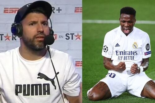 ¡El Kun Agüero creyendo en ‘cucos’! La ‘maldición’ que tiro el argentino previo al gol de Vinicius Junior