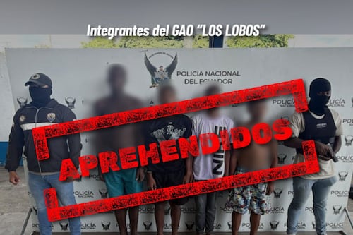 Capturan a alias “Abel”, cabecilla de Los Lobos, en operativo en Esmeraldas