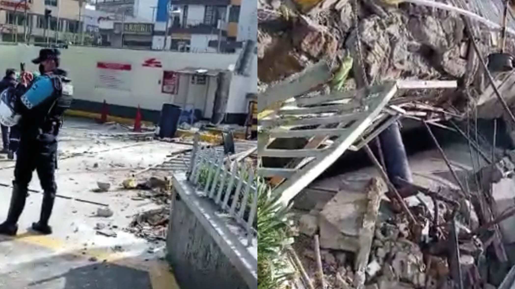 Explosión de gasolinera en la Villaflora