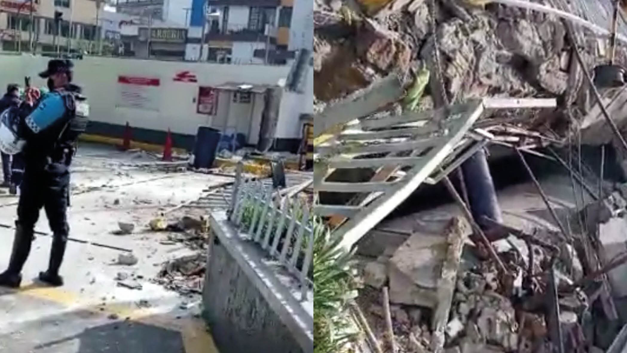 Explosión de gasolinera en la Villaflora