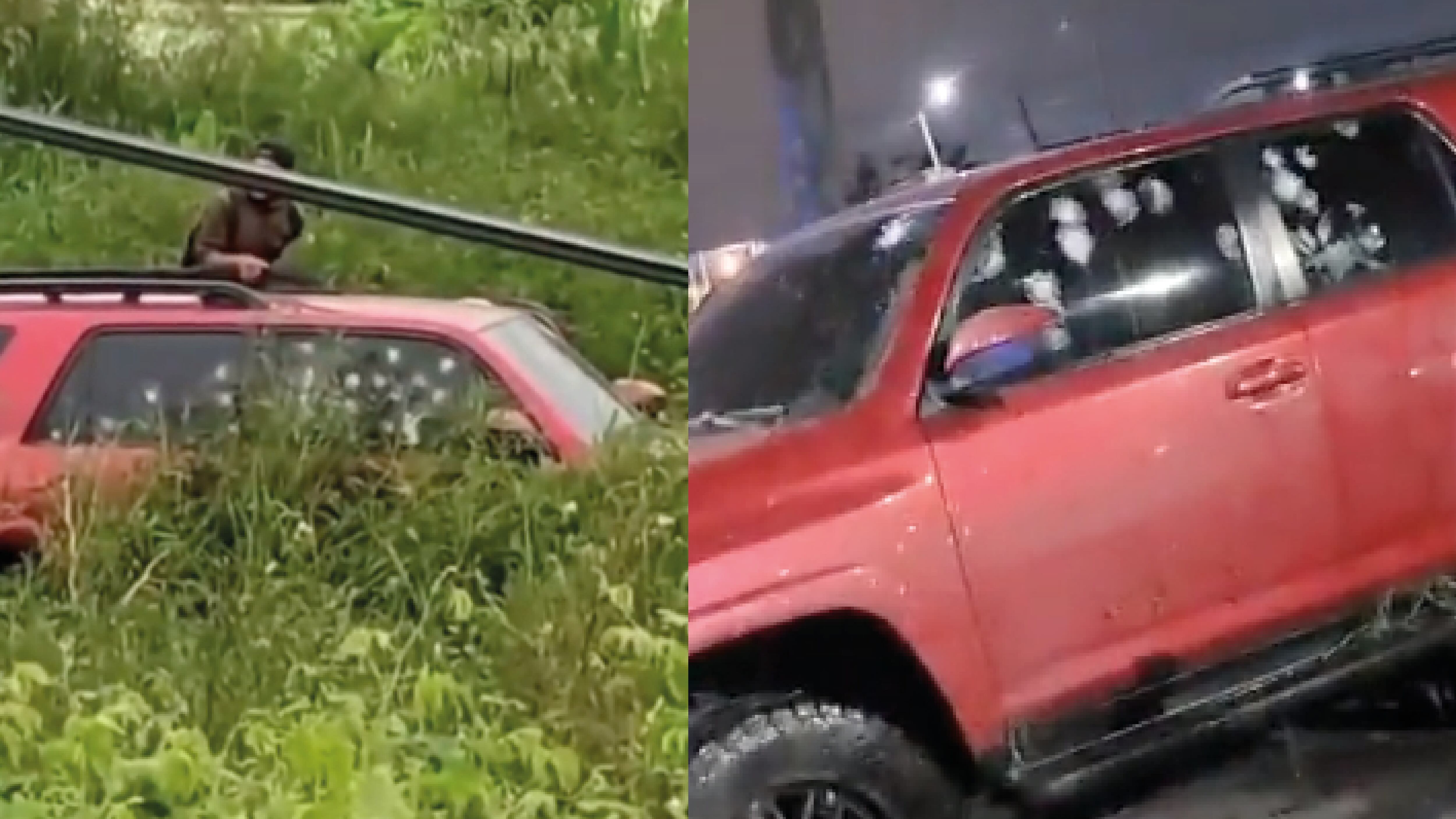 ¡Todo quedó grabado! Con metralletas intentaron asesinar a un expolicía en la vía a Salitre, Guayas