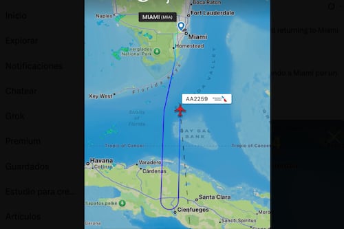 Vuelo de American Airlines de Miami a Quito retornó a EE. UU. por pasajero disruptivo