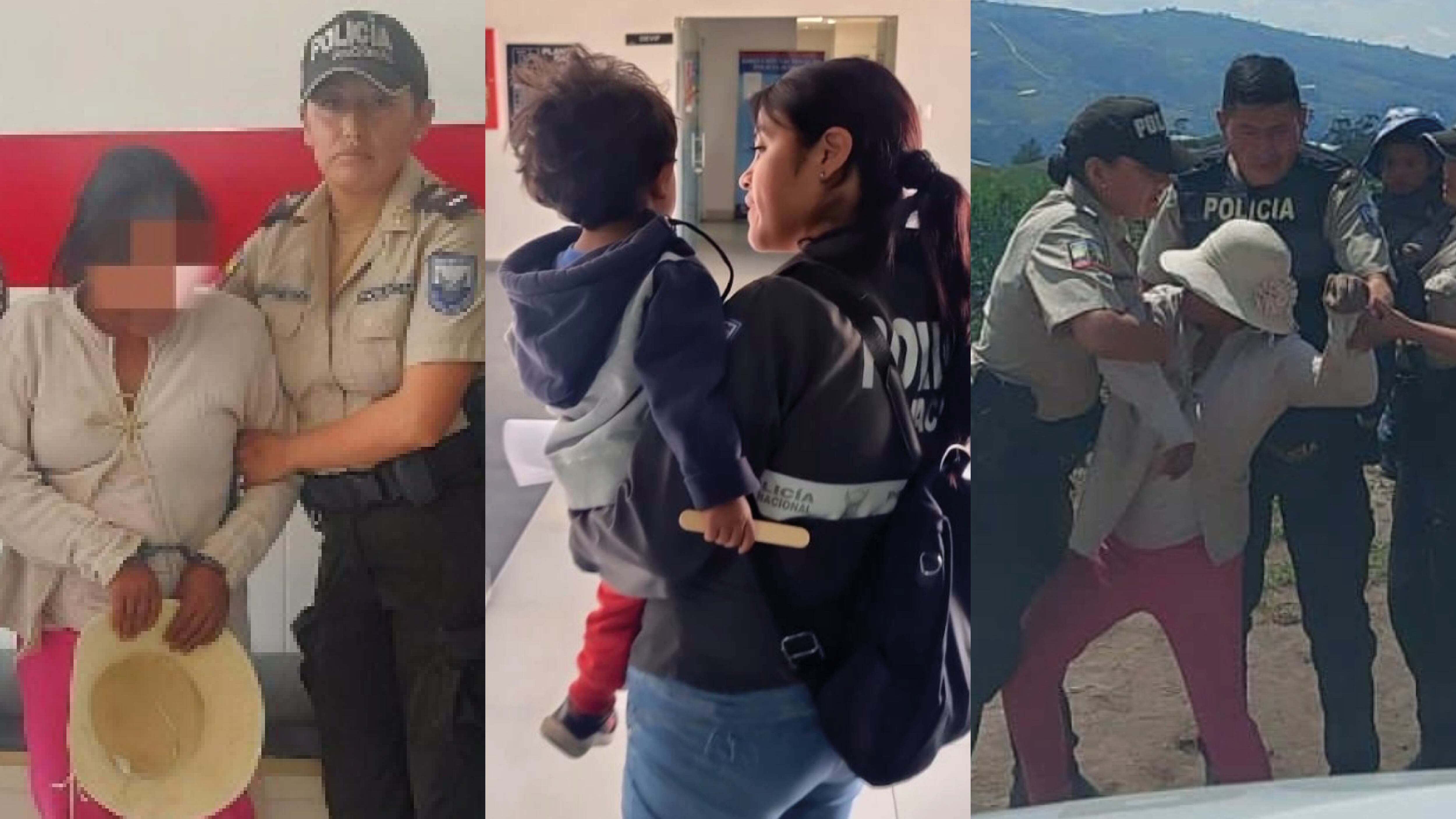 Detención y rescate del bebé agredido