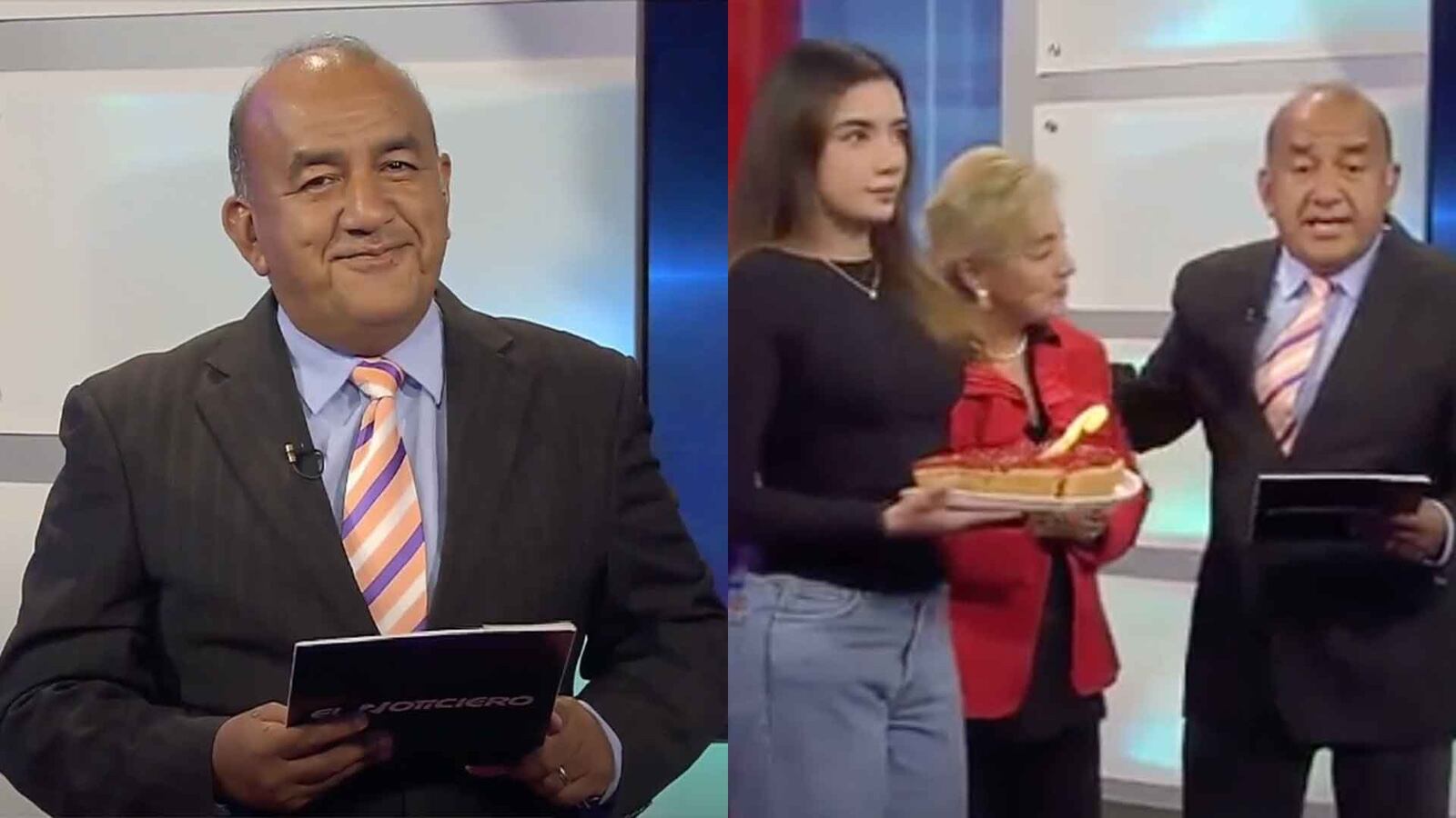 La reacción de José Delgado tras ser sorprendido en vivo por su familia en su cumpleaños.