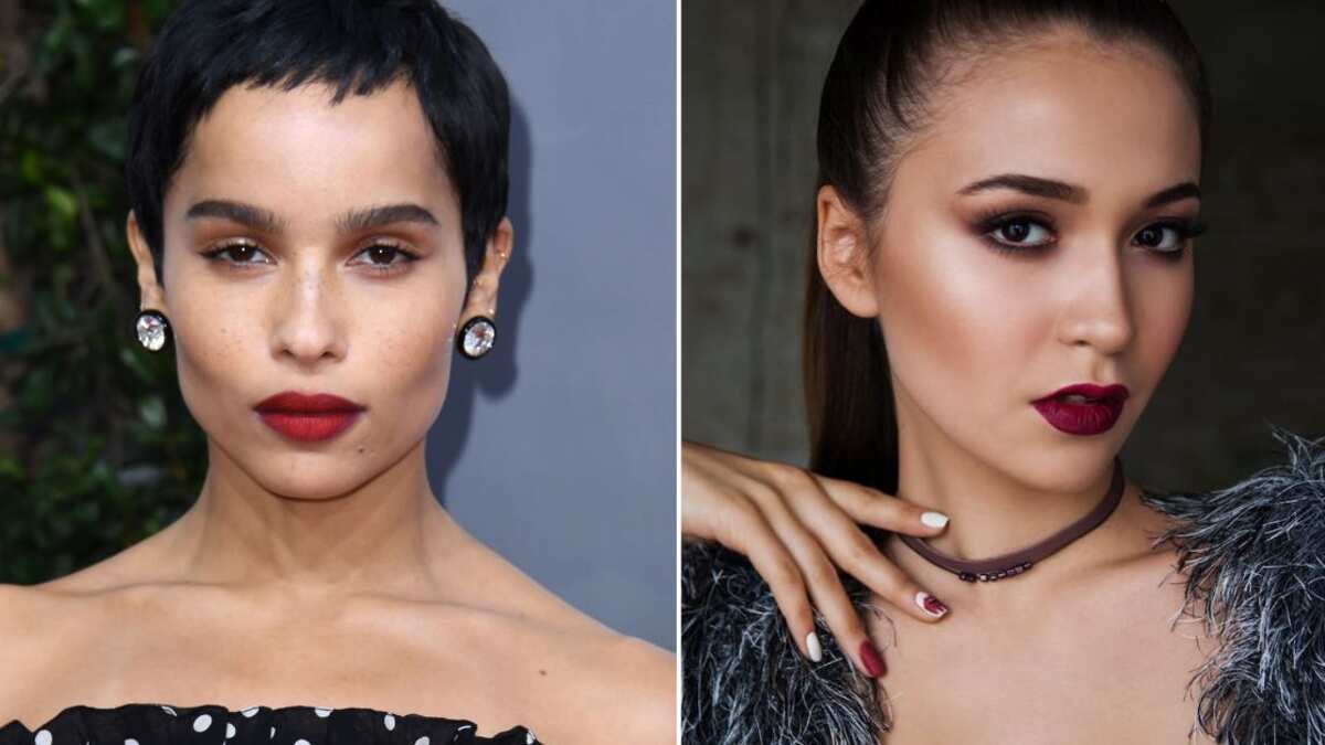 Maquillaje labial morenas