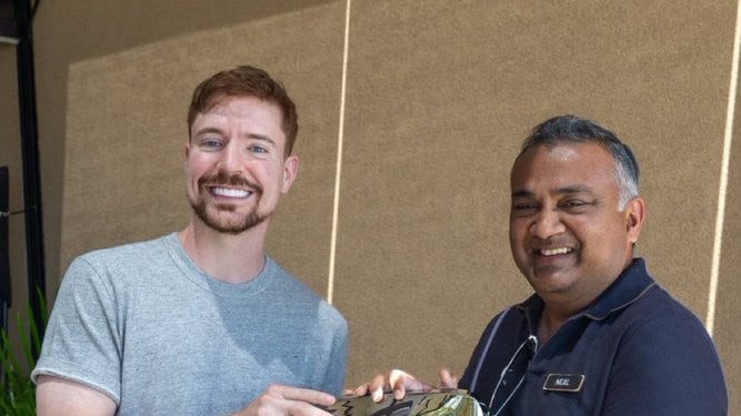 Mr. Beast recibe botón especial de Youtube - Imagen: @AlertaNews24