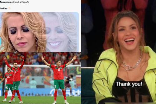 “Esto es por ti, Shakira”: Los memes que dejó la ‘venganza’ de Marruecos tras golear a España