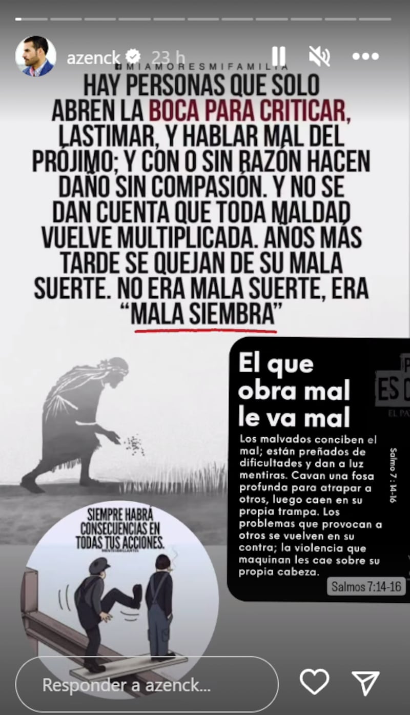 Historias de Instagram de Allan Zenck