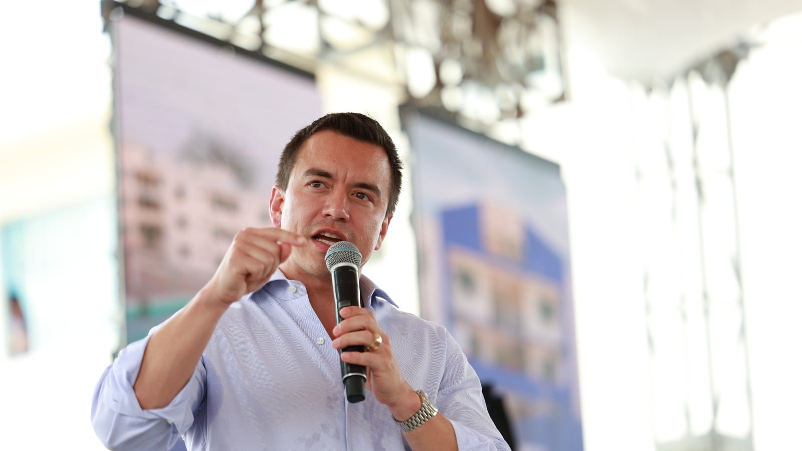 El presidente Daniel Noboa se dirigió al pueblo ecuatoriano