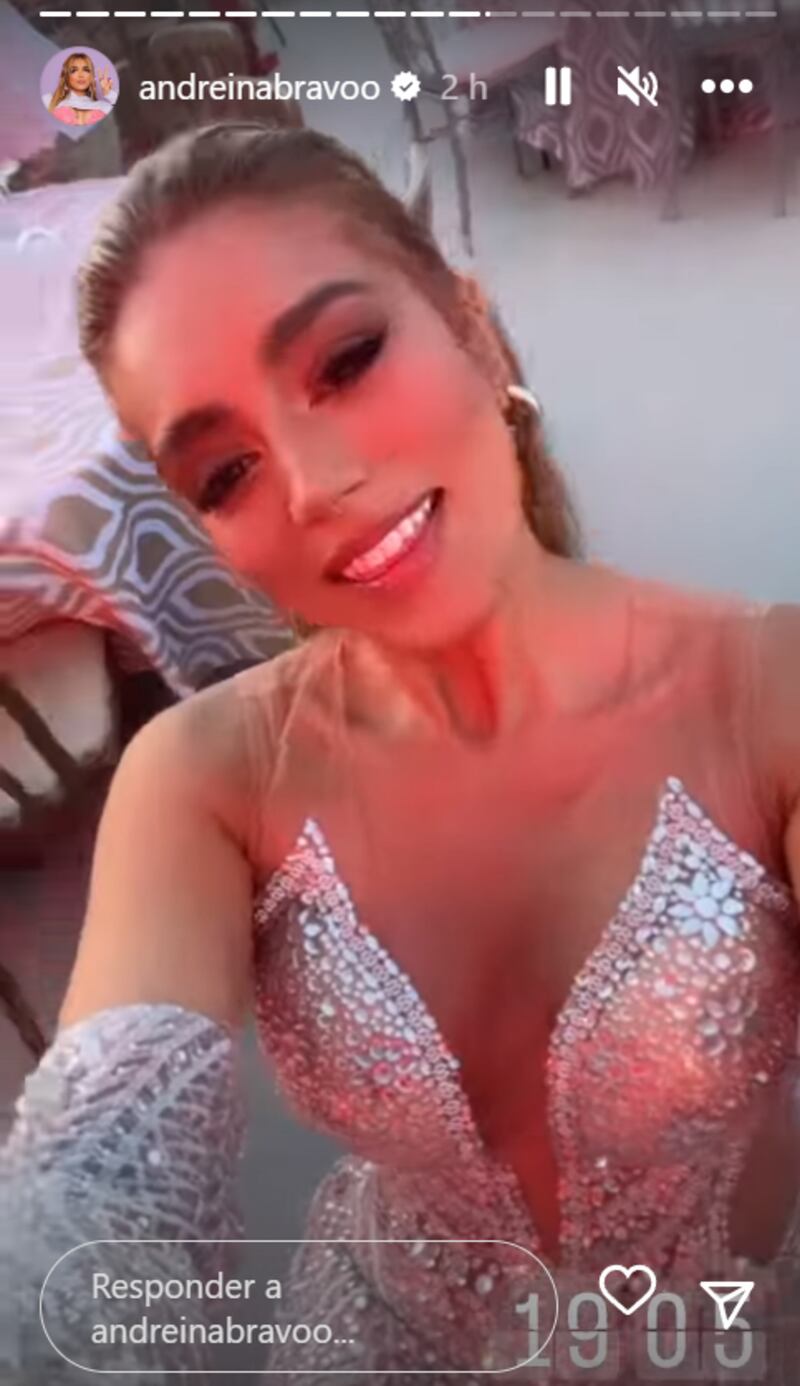 Andreina Bravo en los premios Heat