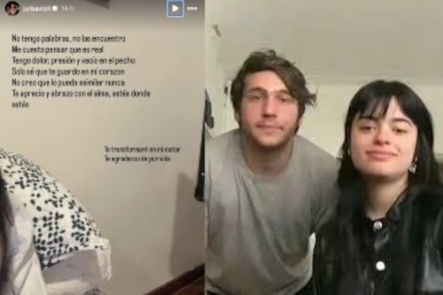 La exnovia de Gaspi reaccionó a su muerte: “Tengo un vacío en el pecho”