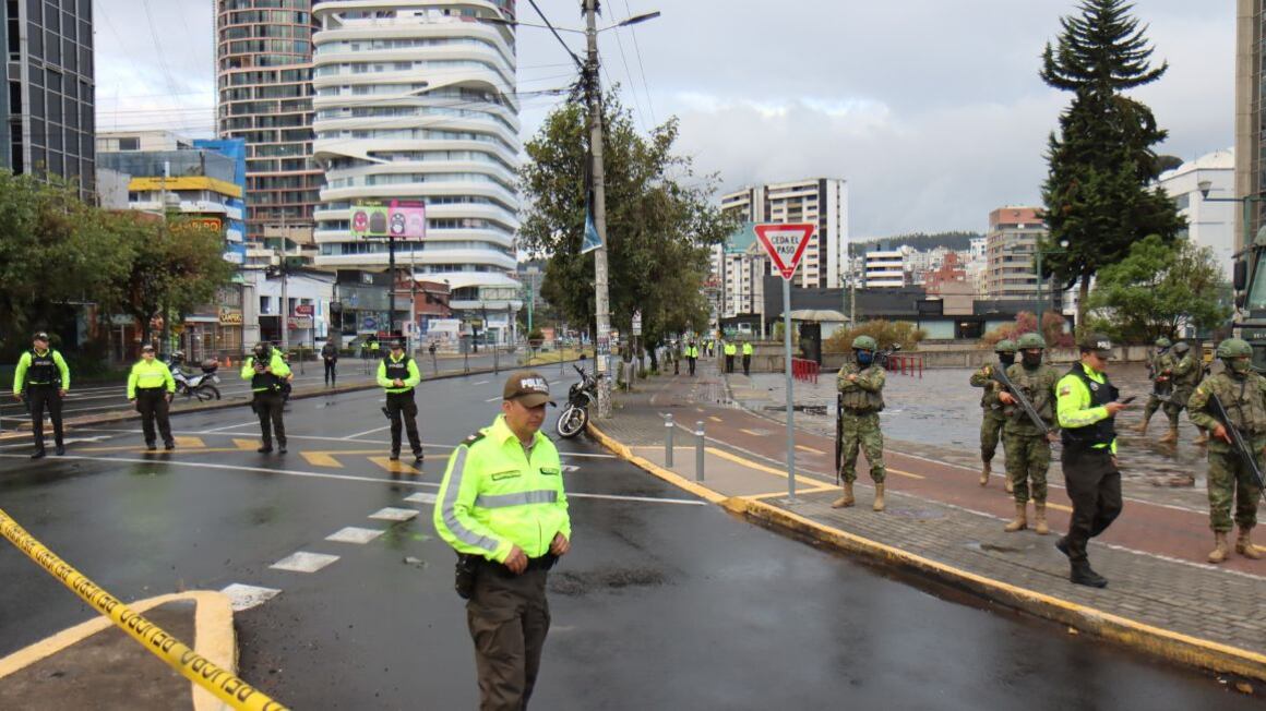 Inmediaciones del edificio Medios Públicos