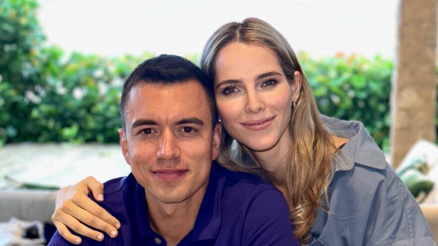 Daniel Noboa y Lavinia Valbonezi