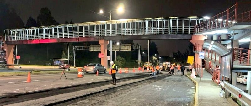Trabajos de rehabilitación vial en la Ruta Viva y la av. Simón Bolívar avanzan en horario nocturno
