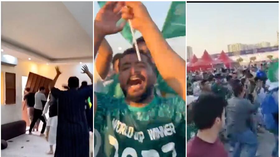 Los hinchas de Arabia Saudita festejaron con todo