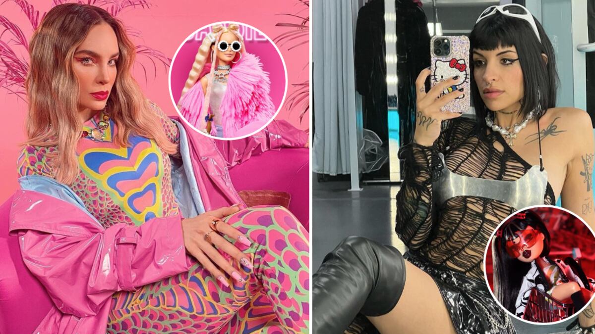 Mientras Belinda representa perfectamente el mundo de Barbie, Cazzu posee la sensualidad digna de una Bratz.