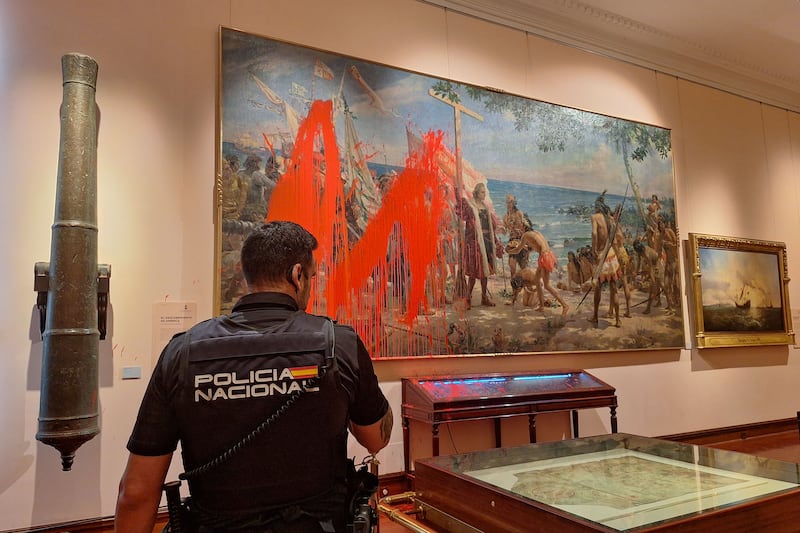 El lienzo de Garnelo vuelve a exhibirse tras intervención rápida de especialistas en Madrid.