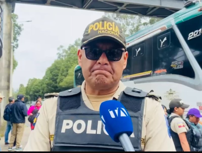 coronel Roberto Ramírez, comandante del Distrito Quitumbe