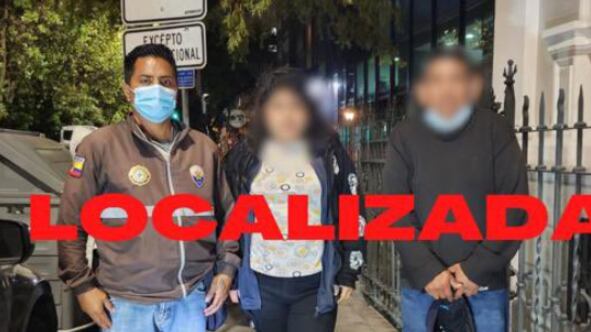 Adolescente localizada en Quito