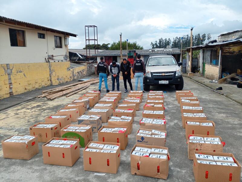 Así ocultaban más de USD 2 millones en cocaína en una casa en Tumbaco