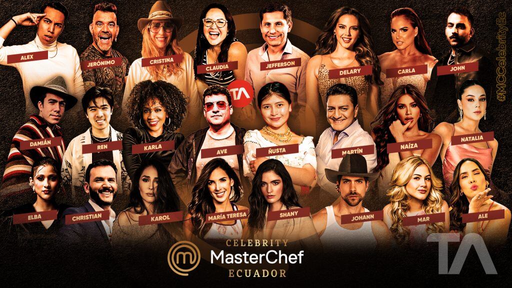 Todos los participantes de MasterChef Celebrity Ecuador confirmados para esta segunda edición