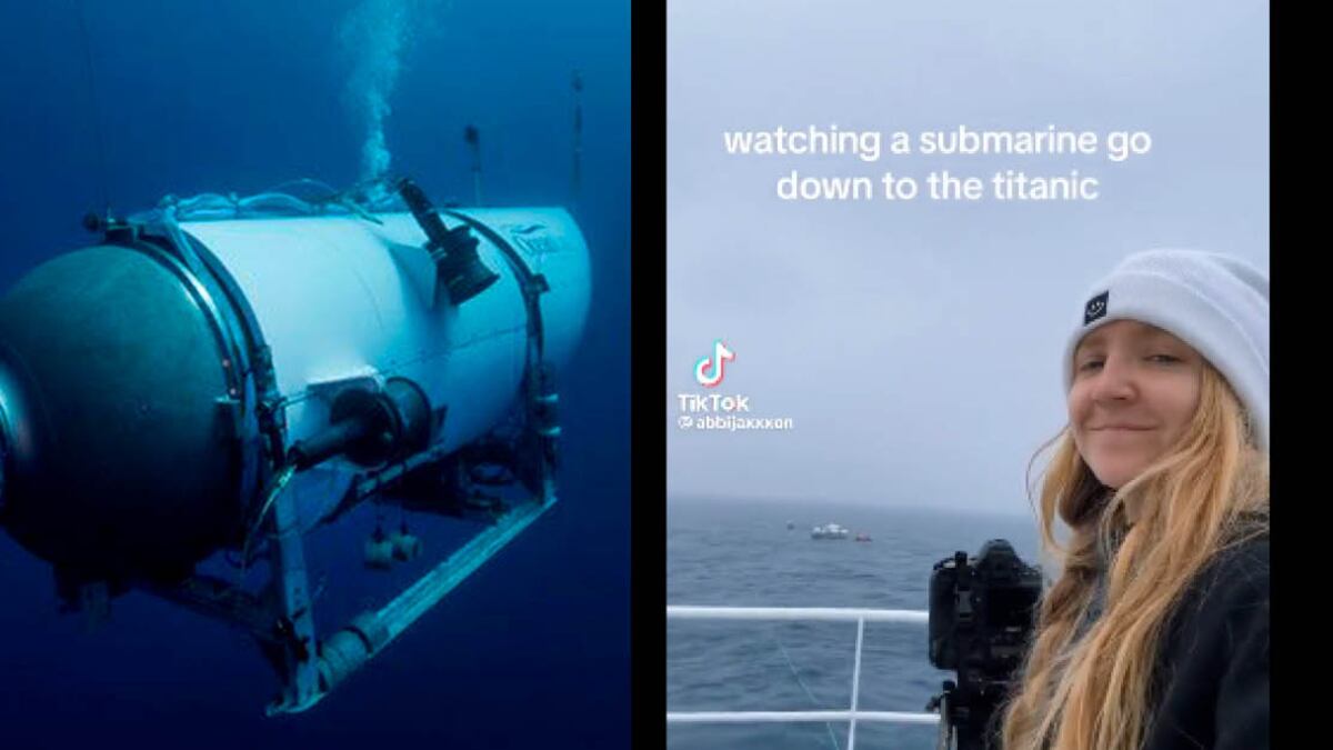 Joven captó al Titan antes de sumergirse y desaparecer cuando iba hacia el Titanic con 5 tripulantes