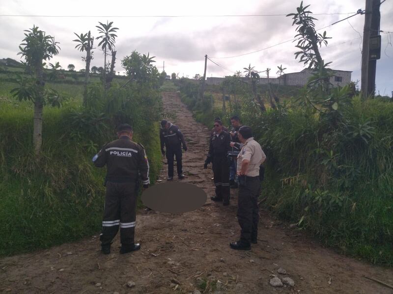 Una muerte violenta se registró en Turubamba, en el sur de Quito.