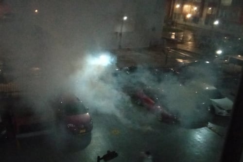 Impactantes imágenes de la “noche de terror” que vivió Bogotá