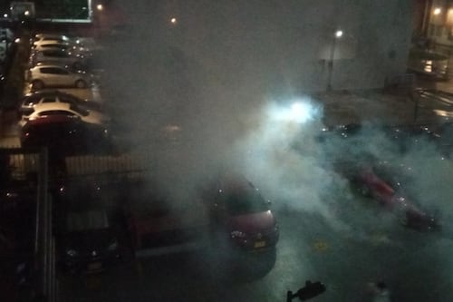 Impactantes imágenes de la “noche de terror” que vivió Bogotá