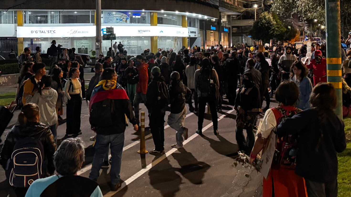 Cierre parcial en la Av. Amazonas por movilizaciones en el norte de Quito