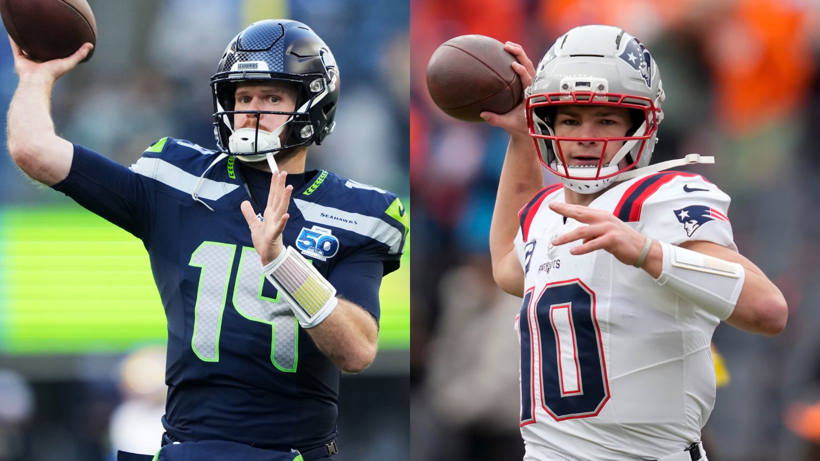 Sam Darnold y Drake Maye son los jugadores a seguir en el Super Bowl LX.