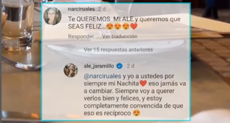 Nachita Ruales a Alejandra Jaramillo