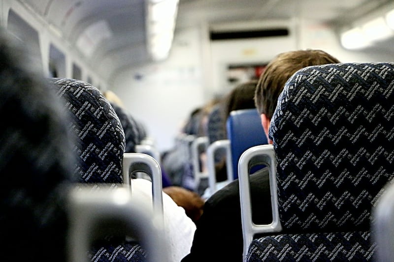 escándalo en avión