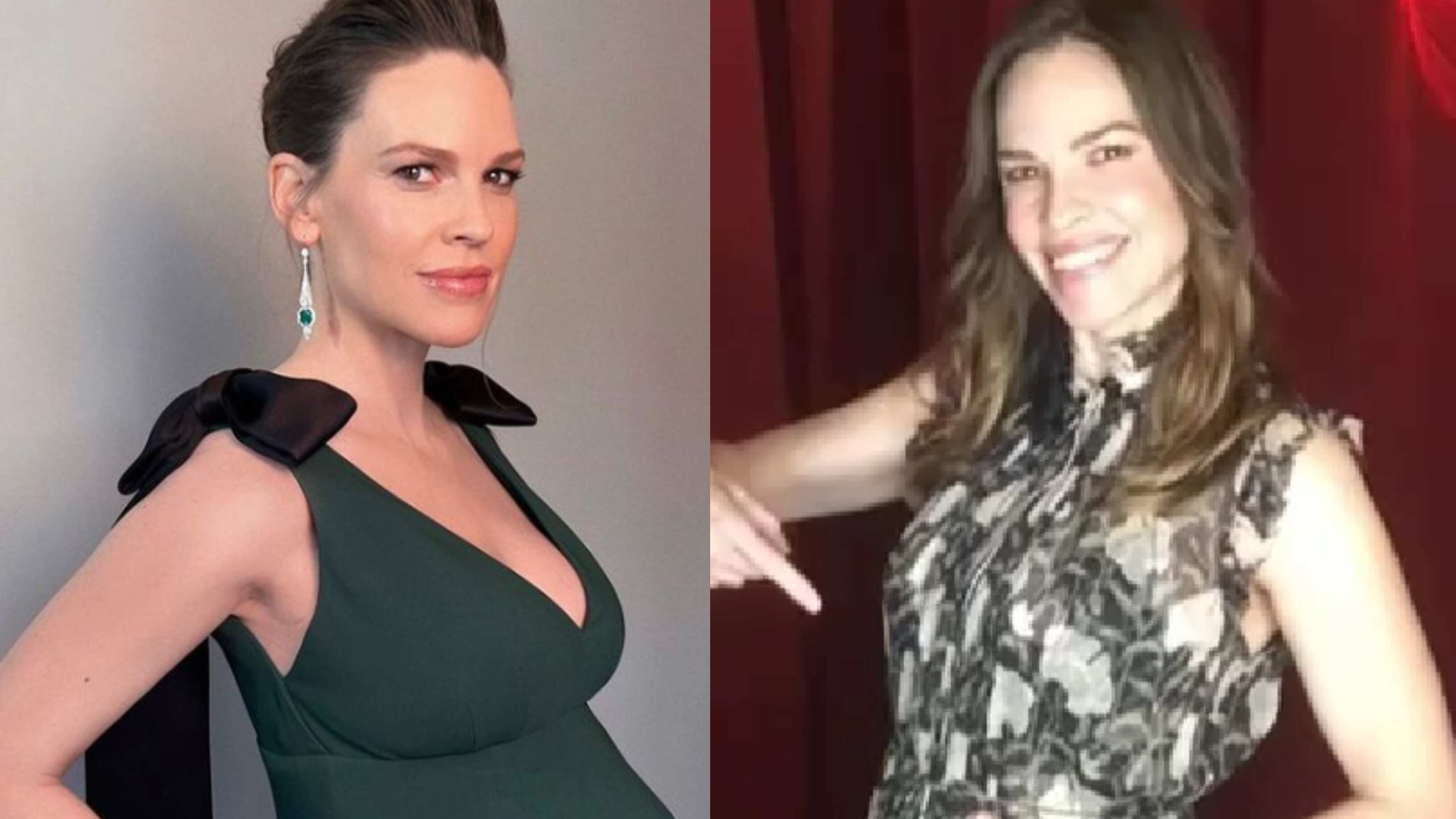 Hilary Swank lució espectacular en los Golden Globes 2023