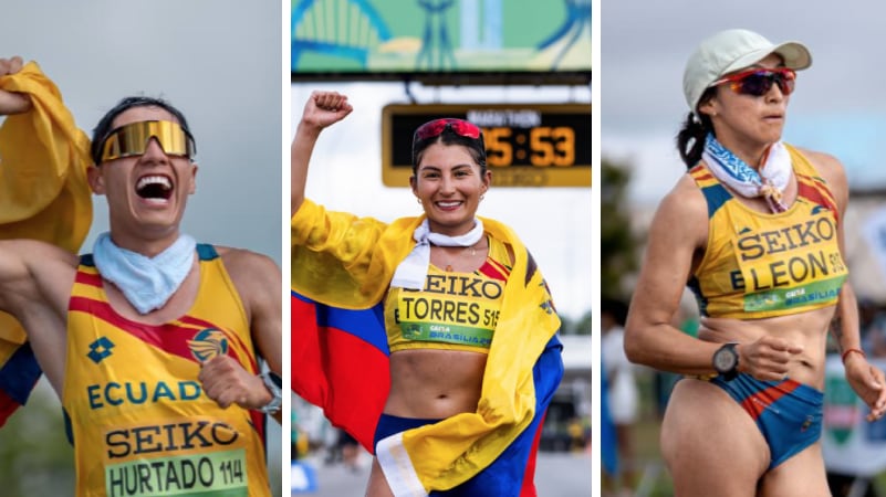 Ecuador brilla en el Mundial de Marcha en Brasil