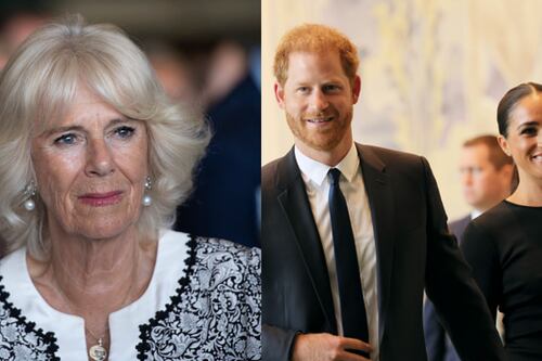 Revelan inédita foto familiar de Camilla Parker-Bowles con Harry y Meghan