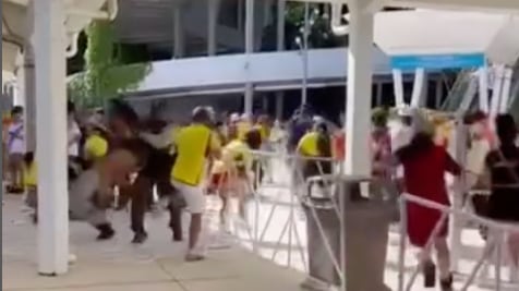 VIDEO: hinchas colombianos generaron disturbios previo a la final ante Argentina