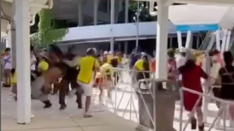 VIDEO: hinchas colombianos generaron disturbios previo a la final ante Argentina
