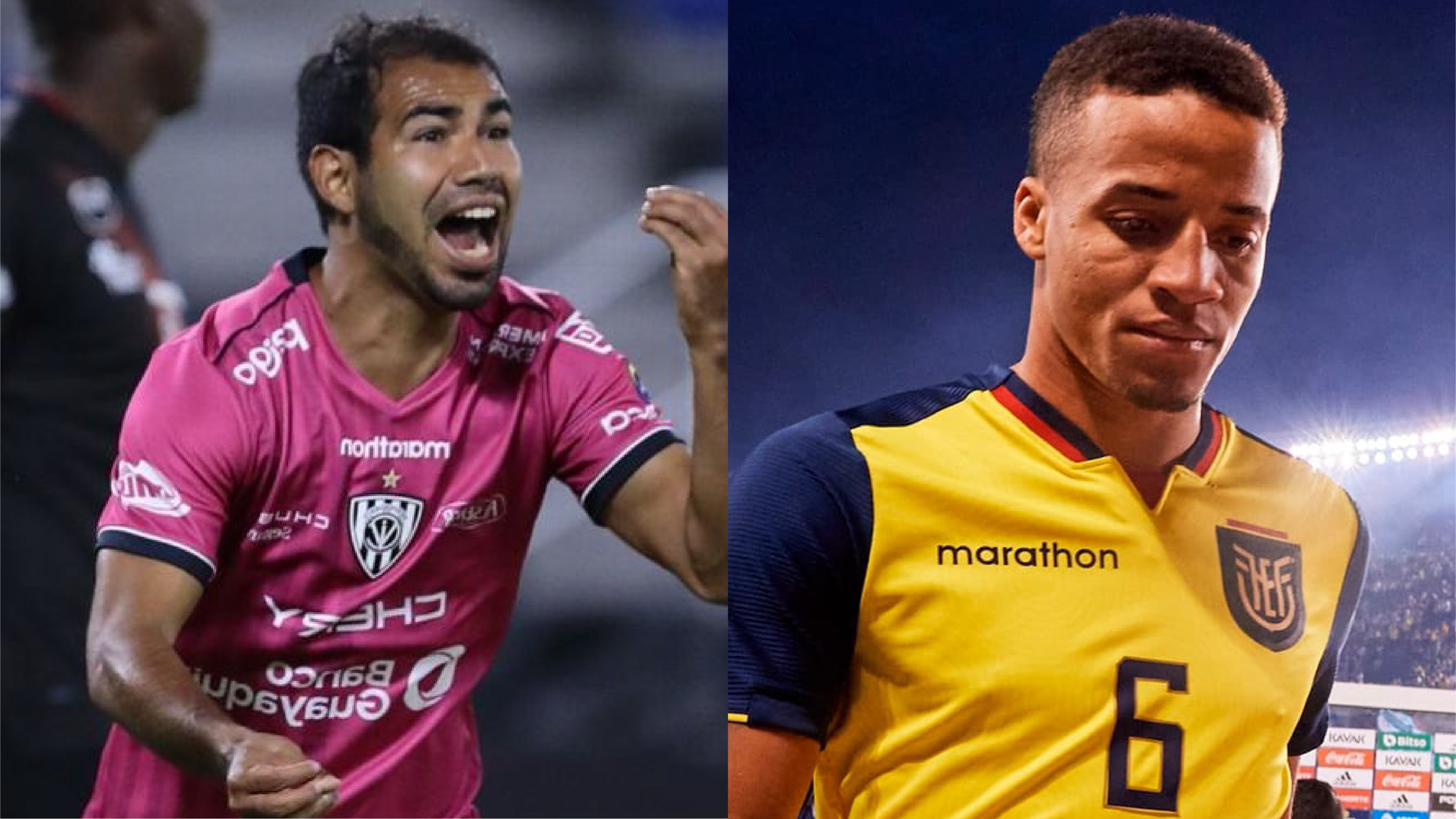 Junior Sornoza y Byron Castillo