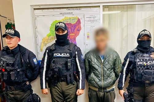 Lo que encontró la Policía en el refrigerador de un sujeto que intentó huir en el norte de Quito