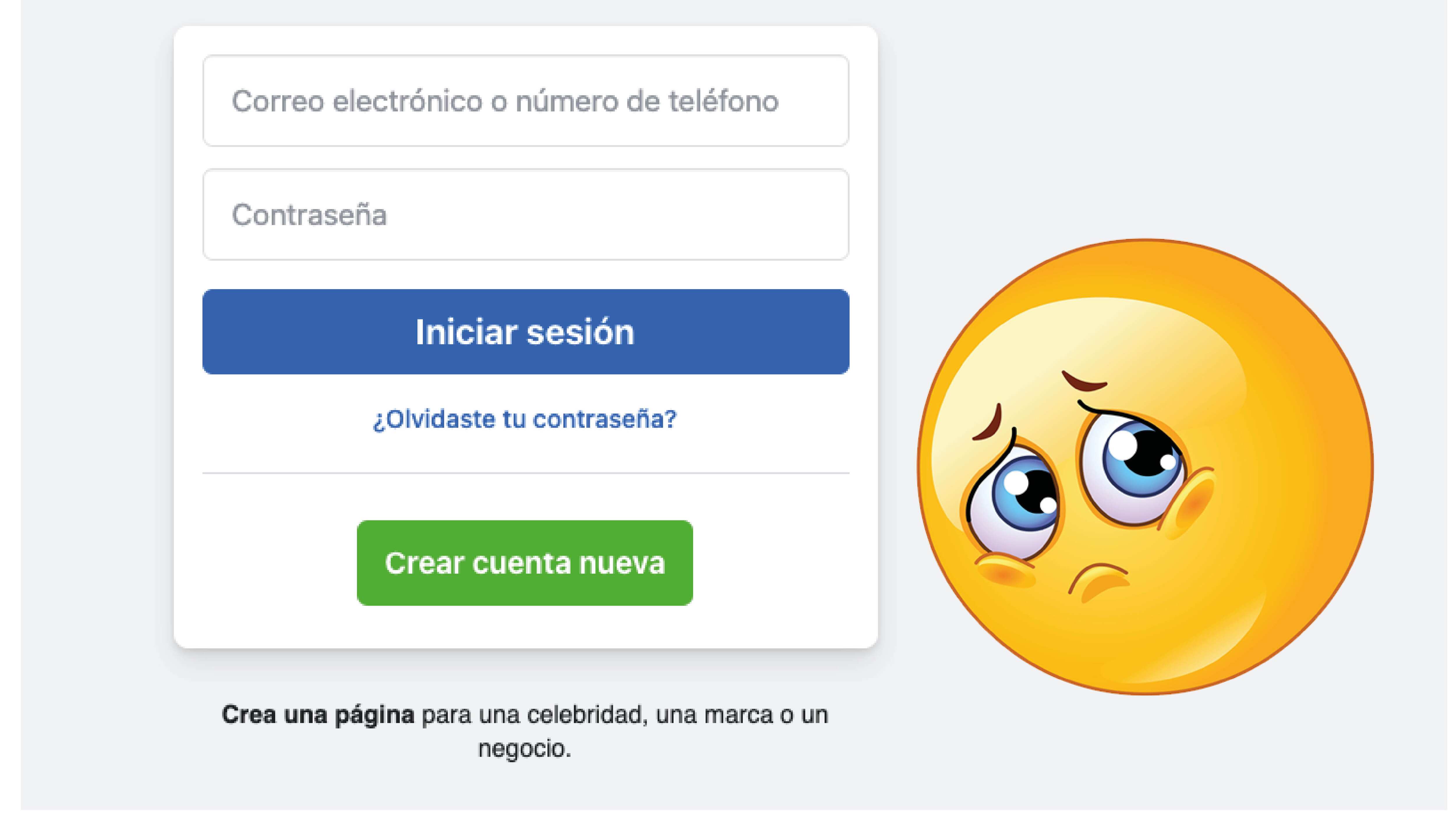 Recuperar contraseña de Facebook