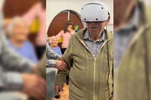 Así fue la impresionante reacción de un abuelito al jugar por primera vez con gafas de realidad virtual