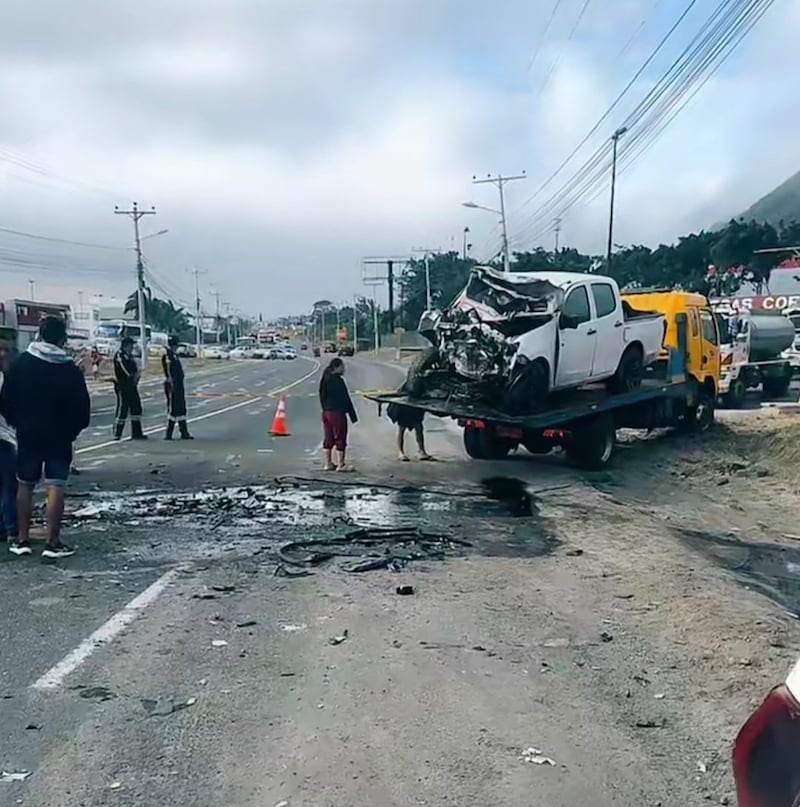 Accidente en Manta
