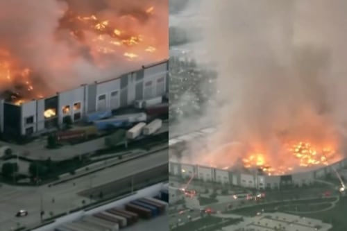 Video: Empleado incendia almacén de papel higiénico tras quejarse de bajos salarios