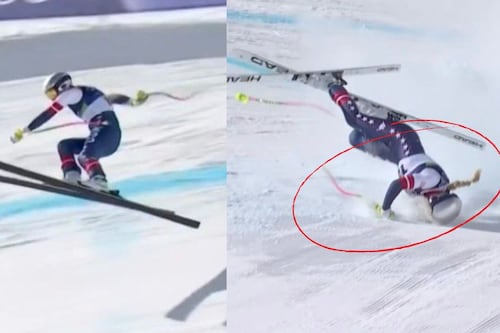 Video: así fue el brutal accidente de Lindsey Vonn en los Juegos Olímpicos de Invierno