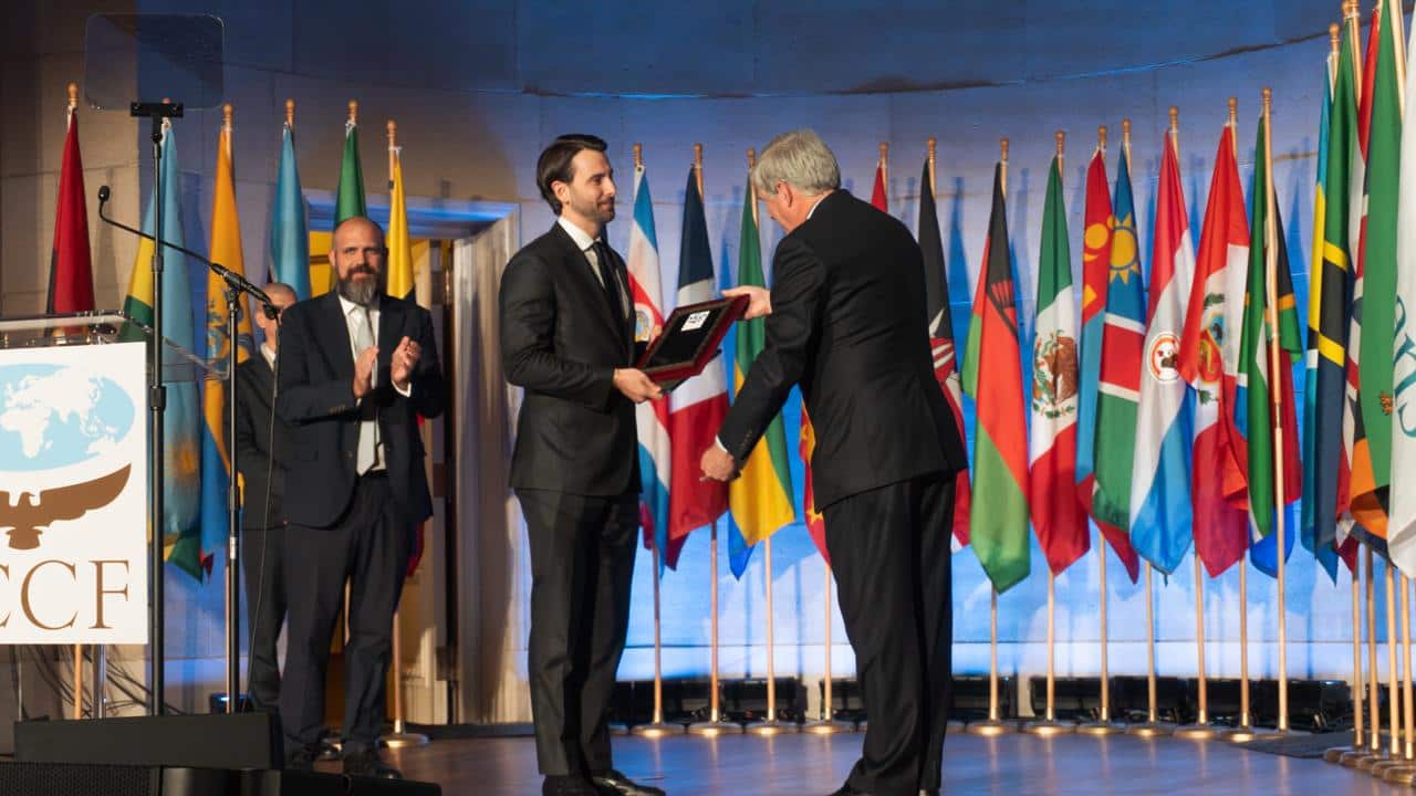 Niels Olsen recibe el Teddy Roosevelt International Conservation Award