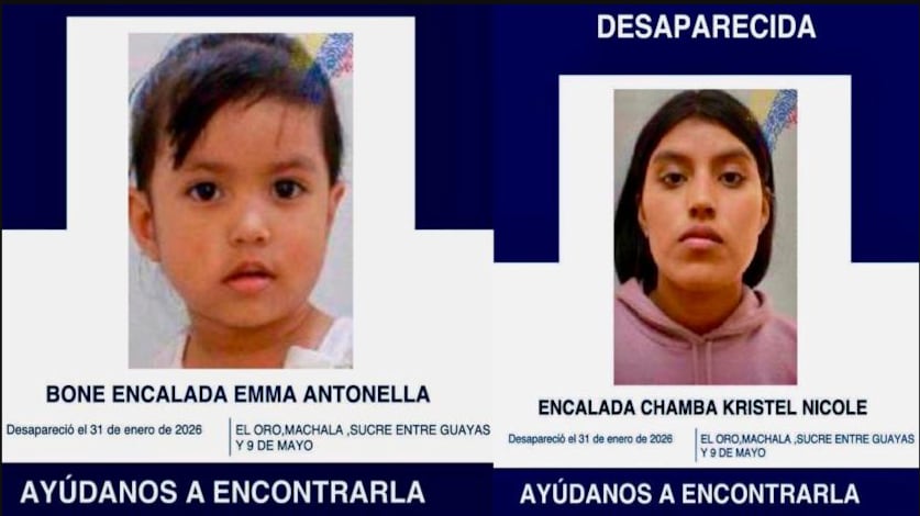 Madre e hija desaparecidas en Machala