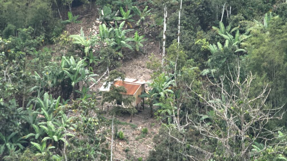 Casa donde tenían en cautiverio a Pedro Pablo Perlaza, en Atacames